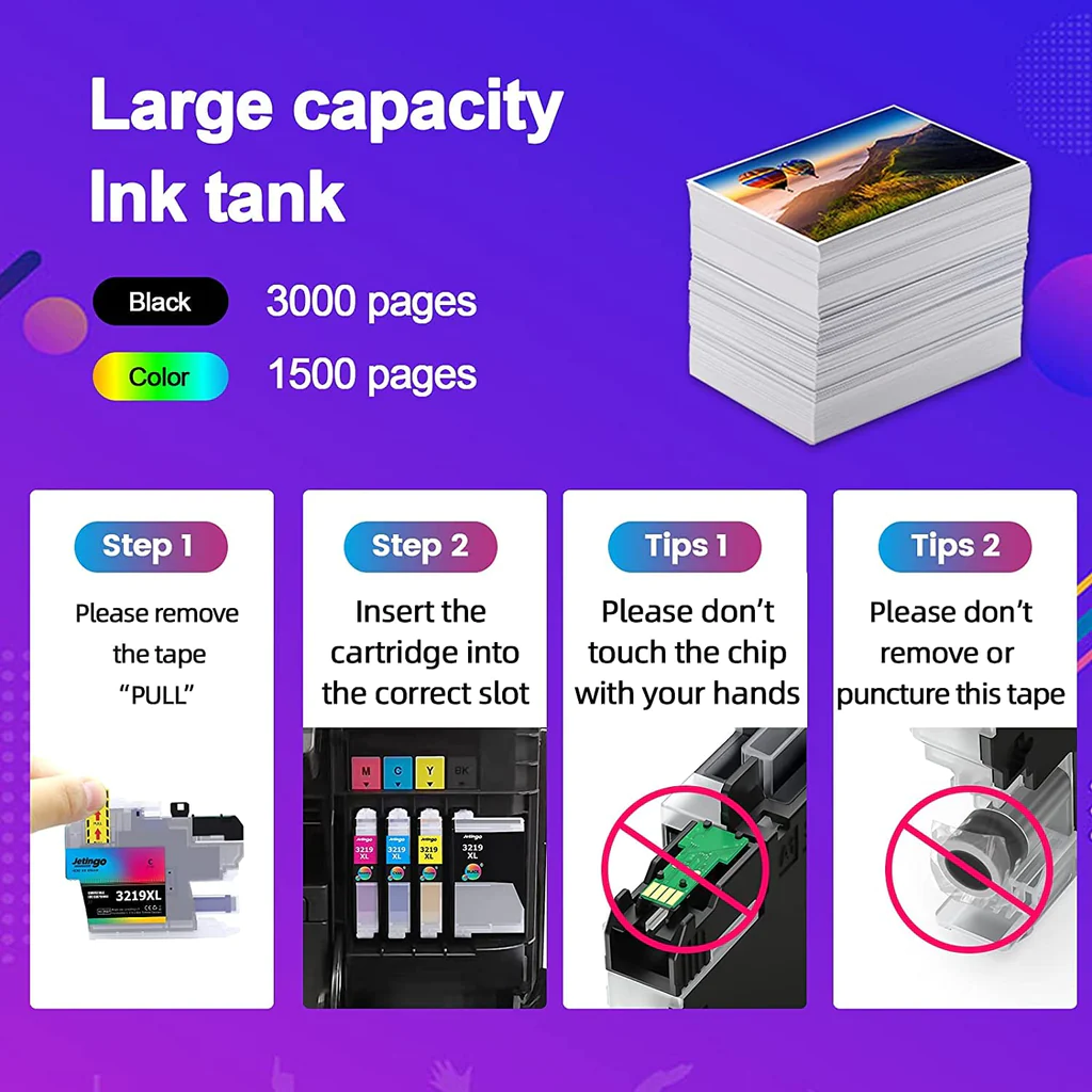 Brother MFC-J5330DW MFC-J5730DW 5 COMPATIBLE INK LC3219 LC3217 XL Cartridges