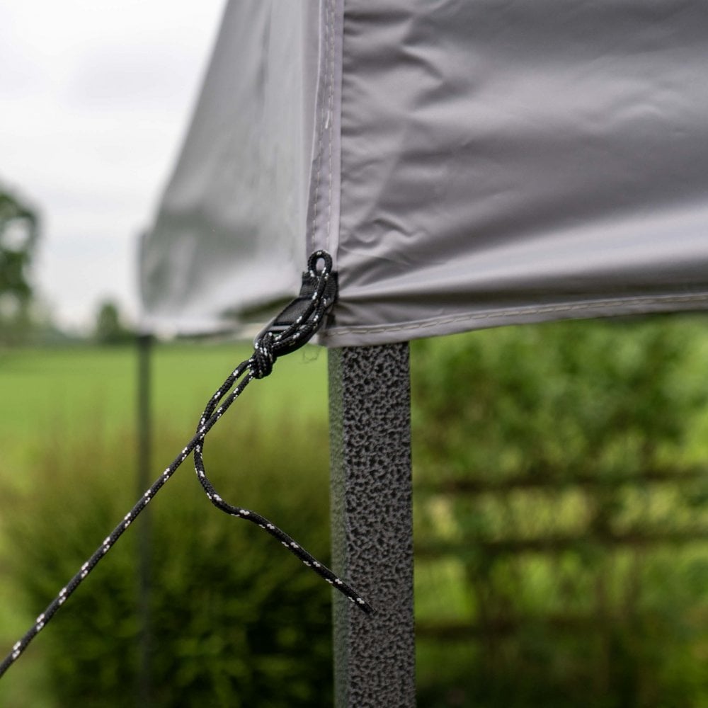 Pop Up 3x4.5 Gazebo With Sides - Dark Grey