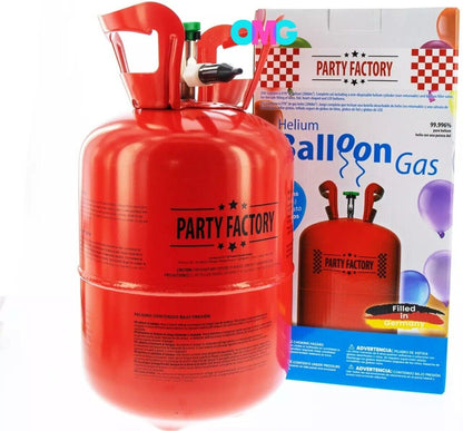 Party Factory Helium balloon gas for up to 30 balloons helium bottle 7 cu. gas