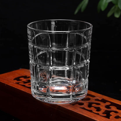 Crystal Whiskey Glasses Bar Gift Scotch, Bourbon Tumblers Set Of 4