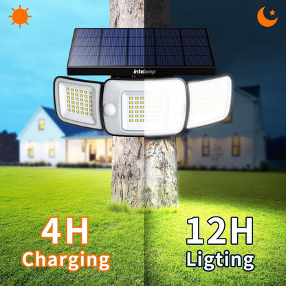 2X Solar Security Light 1200LM | 6000mAh | Motion Sensor | IP65 | Remote