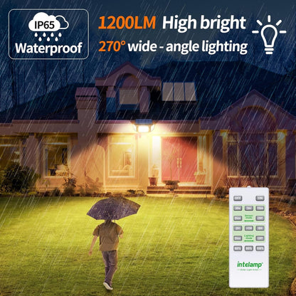 2X Solar Security Light 1200LM | 6000mAh | Motion Sensor | IP65 | Remote