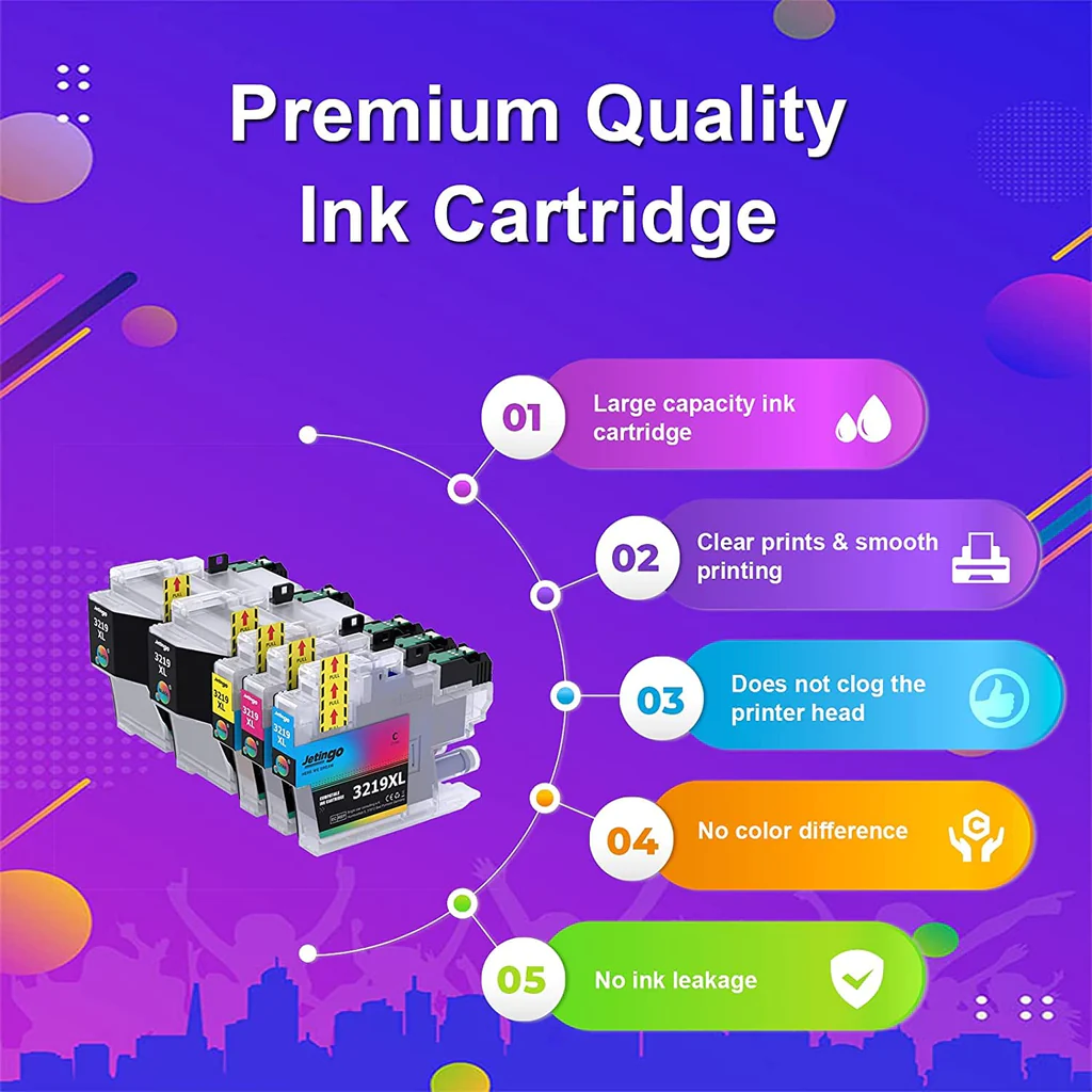 Brother MFC-J5330DW MFC-J5730DW 5 COMPATIBLE INK LC3219 LC3217 XL Cartridges