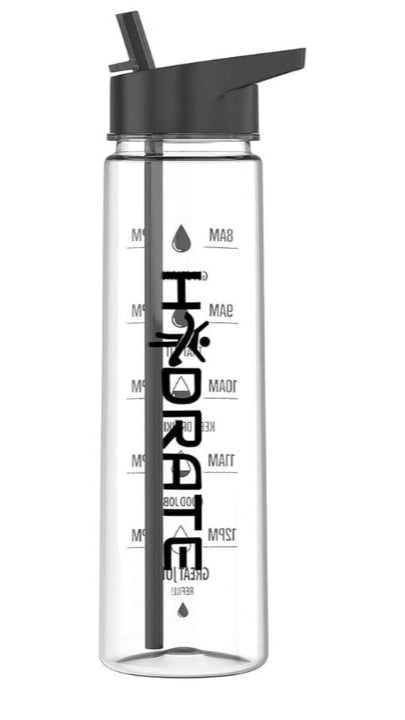 HYDRATE Clear Water Bottle