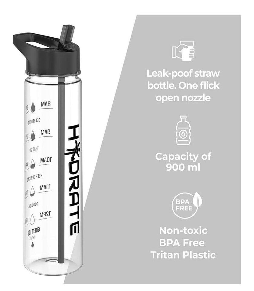 HYDRATE Clear Water Bottle
