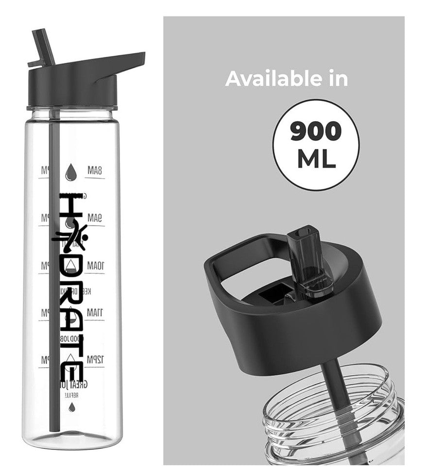 HYDRATE Clear Water Bottle